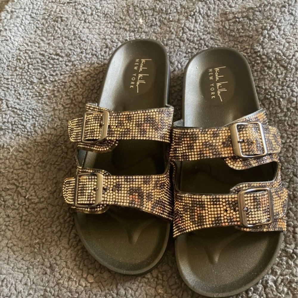 Nicole by Nicole Miller Glitter Sandals